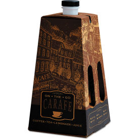 On-the-Go Carafe Container, 96 oz. Capacity, Brown, 16/Carton view 2