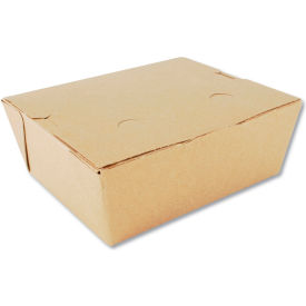 #8 ChampPak Paper Carryout Boxes, 6"L x 4-3/4"W x 2-1/2"H, Brown, 300/Carton view 2