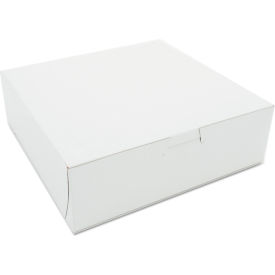SCT One-Piece Non-Window Bakery Boxes, 8"L x 8"W x 2-1/2"H, White, 250/Carton view 2
