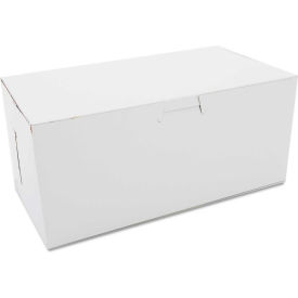 United Stationers Supply 949 Bakery Boxes 9" x 5" x 4" White - 250 Pack image.