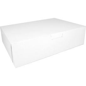 One-Piece Non-Window Bakery Boxes, 19"L x 14"W x 5"H, White, 50/Carton view 2