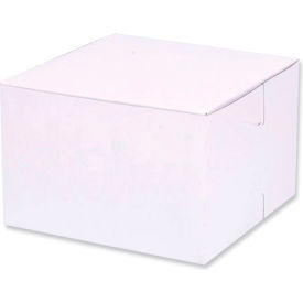Standard Bakery Boxes, 6"L x 6"W x 4"H, White, 250/Carton view 2