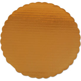 Single Wall Cake Pad, 14" Dia. x 1/8"H, Gold, 100/Carton view 2