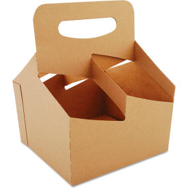 4-Corner Pop-Up Food & Drink Tray, 7-1/4"W x 7"D x 9-1/4"H, White, Pack of 250 view 2