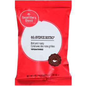 United Stationers Supply 12420873 Seattles Best Coffee™ Premeasured Coffee Packs, 6th Avenue Bistro®, 2.1 oz, Pack of 72 image.