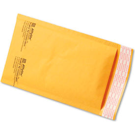 United Stationers Supply SEL39091 Sealed Air Jiffylite® Self Seal Mailers, #00, 5"W x 10"L, Golden Brown, 250/Pack image.