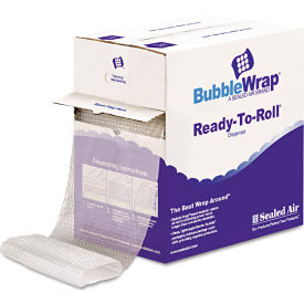 United Stationers Supply SEL90065 Sealed Air Bubble Wrap® Cushion Bubble Roll, 12"W x 65L x 1/2" Bubble, Clear, 1 Roll image.