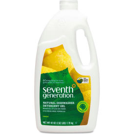 Seventh Generation Automatic Dish Detergent Liquid, Lemon, 42 oz. Bottle, 6 Bottles - 22171
