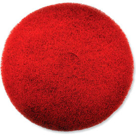 United Stationers Supply 311181 SC Johnson Professional® EZ Care Heavy Duty Scrub Pad, 20" Dia., Red/Gray, Pack of 5 image.