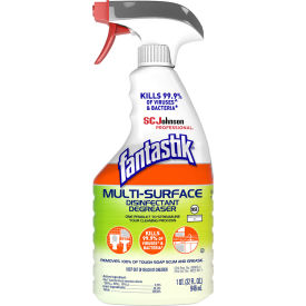United Stationers Supply 311836 Fantastik® Multi-Surface Disinfectant Degreaser, Herbal, 32 oz. Spray Bottle, 8/Case image.