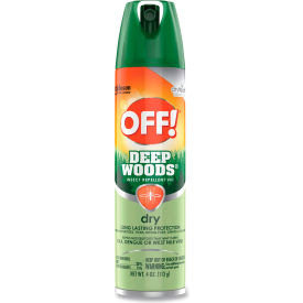 United Stationers Supply SJN315652 OFF® Deep Woods Dry Insect Repellent, 4 oz, Aerosol, Neutral, 12/Carton image.