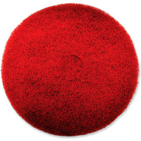 United Stationers Supply 319310 SC Johnson Professional® EZ Care Heavy Duty Scrub Pad, 16" Dia., Red/Gray, Pack of 5 image.