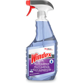United Stationers Supply SJN322381 Windex® Non-Ammoniated Glass/Multi Surface Cleaner, Fresh Scent, 32 oz Bottle, 8/Carton image.
