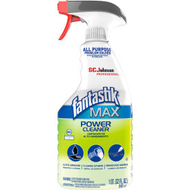 SC Johnson 323563 Fantastik® MAX Power Cleaner, Pleasant Scent, 32 Oz. Spray Bottle, 8/Carton image.