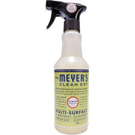United Stationers Supply 323569 Mrs. Meyers® Multi Purpose Cleaner, Lemon Scent, 16 Oz. Spray Bottle, 6/Carton image.