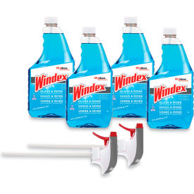 United Stationers Supply SJN327171 Windex® Original Glass Cleaner, Fresh Scent, 32 oz Spray Bottle, 4/Carton image.