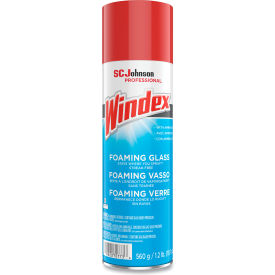 United Stationers Supply SJN333813 Windex® Foaming Glass Cleaner, Fresh, 20 oz Aerosol Spray, 6/Carton image.