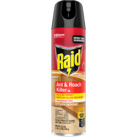 United Stationers Supply SJN333822 Raid® Fragrance Free Ant and Roach Killer, 17.5 oz Aerosol Can, 12/Carton image.