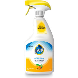 United Stationers Supply SJN336283 Pledge® Everyday Clean Multisurface Cleaner, Clean Citrus, 25 oz Trigger Spray Bottle, 6/Ctn image.