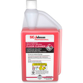 United Stationers Supply 680081 SC Johnson Professional HD Neutral Floor Cleaner, Fresh Scent, 32 oz. Squeeze & Pour Bottle, Pk of 6 image.