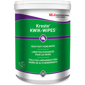 United Stationers Supply KKW70W SC Johnson Professional® Kresto® Kwik Wipes®, Cloth, White, Pack of 70 image.