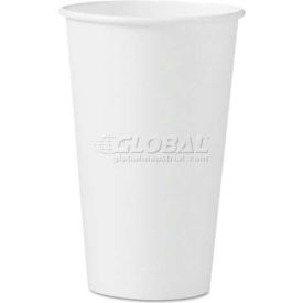 Solo Cups 316W-2050 SOLO® Polycoated Hot Paper Cups, 16 oz, White image.