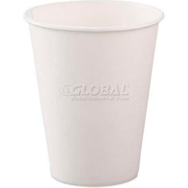 Polycoated Hot Paper Cups, 8 Oz., White, 50/Bag, 20 Bags/Carton view 2