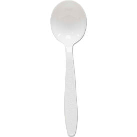Solo Cups SCC GBX8SW SOLO® SCCGBX8SW, Guildware Soup Spoons, Polystyrene, White, 1000/Carton image.