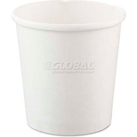 Solo Cups SCCH4165U Dart® Flexstyle® Double Poly Paper Containers, 16 oz., White, 500/Carton image.