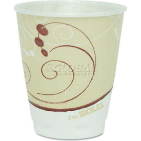 Solo Cups X8-J8002 SOLO® Symphony Trophy Plus Dual Temperature Cups, 8 oz., Beige, 100 Pk image.