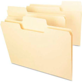 Smead Manufacturing Company 10301 Smead® SuperTab File Folders, 1/3 Cut Top Tab, Letter, Manila, 100/Box image.