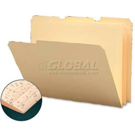 Smead Manufacturing Company 10510 Smead® Tear/Moisture-Resist Poly File Folders, 1/3 Cut Top Tab, Letter, Manila, 12/Pack image.