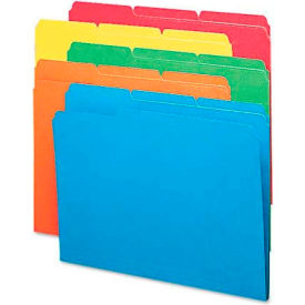 Smead File Folders, 1/3 Cut Top Tab, Letter, Bright Assorted Colors, 100/Box