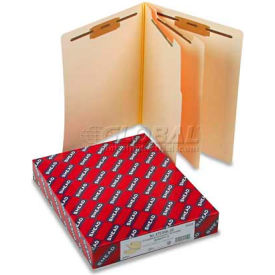 Smead Manufacturing Company 26835 Smead® Manila End Tab Classification Folders, Letter, Six-Section, 10/Box image.