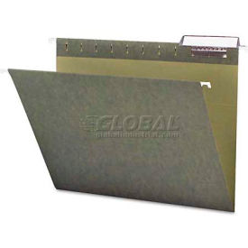 Smead Manufacturing Company 64035 Smead® Hanging Folders, 1/3 Tab, 11 Point Stock, Letter, Green, 25/Box image.