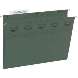 Smead Manufacturing Company 64036 Smead® Tuff Hanging Folder with Easy Slide Tab, Letter, Standard Green, 20/Pack image.