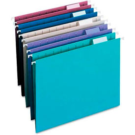Smead Manufacturing Company 64056 Smead® Designer Assortment Hanging Folders, 1/5 Tab, 11 Point Stock, Letter, 25/Box image.