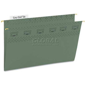 Smead Manufacturing Company 64136 Smead® Tuff Hanging Folder with Easy Slide Tab, Legal, Standard Green, 20/Pack image.
