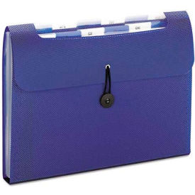 Smead Manufacturing Company 70902 Smead® Step Index Organizer, 12-Pocket, Letter, Poly, Navy image.