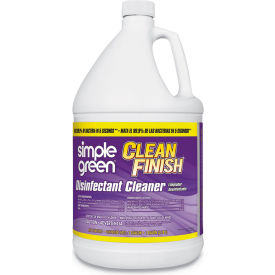 SUNSHINE MAKERS INC. 01128EA Simple Green® Clean Finish Disinfectant Cleaner, 1 Gal Bottle, Herbal image.