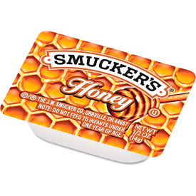 J.M. Smucker Co. SMU763 Smuckers® Honey, Single Serving Packs, 0.5 oz.,  200/Carton image.