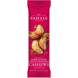 United Stationers Supply 9386900021 Sahale Snacks® Glazed Mixes, Cashew Pom Vanilla, 1.5 oz, 18/Carton image.