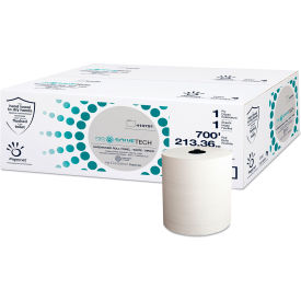 United Stationers Supply 410791 DissolveTech Paper Towel, 7.5" x 700 ft, White, 6/Case image.