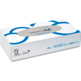Heavenly Soft Facial Tissue, 2-Ply, White, 100 Sheets/Box, 30 Boxes/Case view 2