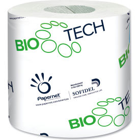 United Stationers Supply 415596 BioTech Toilet Tissue, Septic Safe, 2-Ply, White, 500 Sheets/Roll, 96 Rolls/Case image.