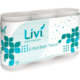 Livi Ultra Premium Bath Tissue 2Ply White 425 SheetsRoll 36 RollsCase
