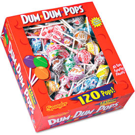 Dum Dum Pops Assorted Flavors Individually Wrapped 120/Box