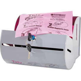 Tidy Girl™ Plastic Feminine Hygiene Disposal Bag Dispenser Gray