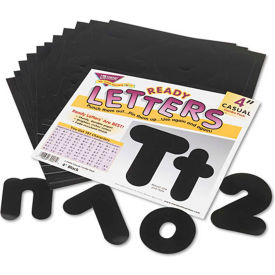 Trend Enterprises T79901 Trend® Ready Letters Casual Combo Set, Black, 4"H, 182/Set image.
