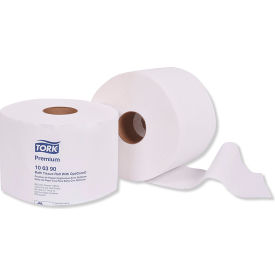 United Stationers Supply 106390 Tork® Premium Bath Tissue Roll with OptiCore, Septic Safe, 800 Sheets/Roll, 36/Case image.